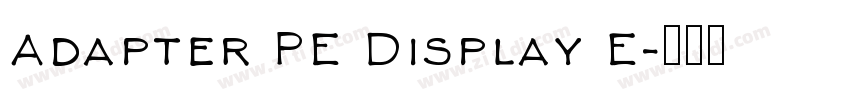 Adapter PE Display E字体转换